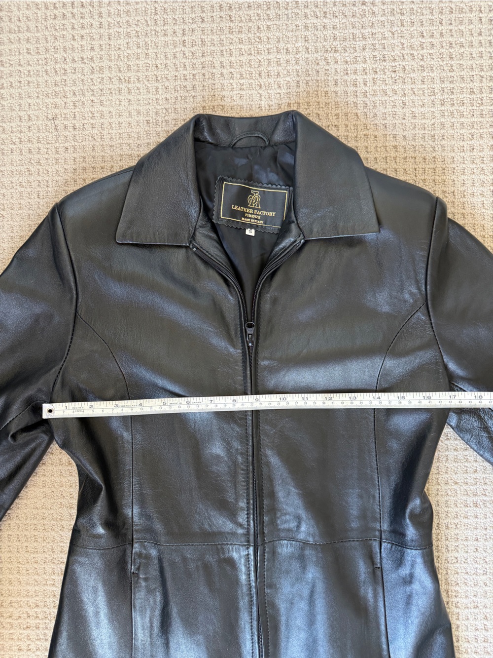 Vintage Leather Coat | Size S - Picture 4 of 6